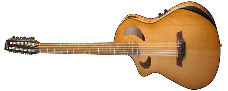 Custom Acoustic Baritone 12-string left-handed guitar