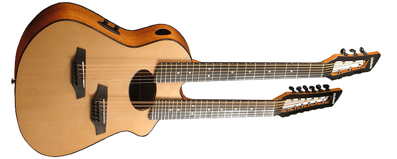 Custom Acoustic double neck guitar